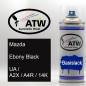 Preview: Mazda, Ebony Black, UA / A2X / A4R / 14K: 400ml Sprühdose, von ATW Autoteile West.